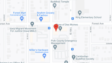 The Rose of Des Moines in google map