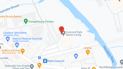 Map of the neighborhood around Concord Park