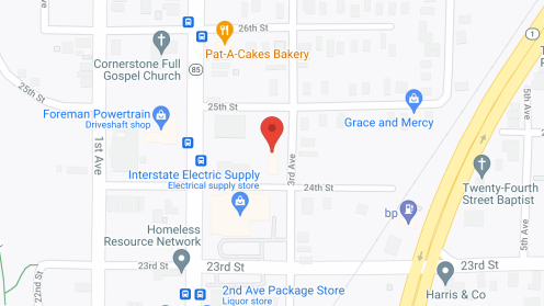 Map of the neighborhood around Greater Columbus PCH