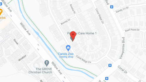 Map of the neighborhood around Priority Care Home 1