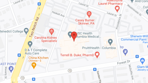 Map of the neighborhood around Providence Hospital