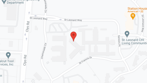 Map of the neighborhood around Franciscan At St Leonard Ctr
