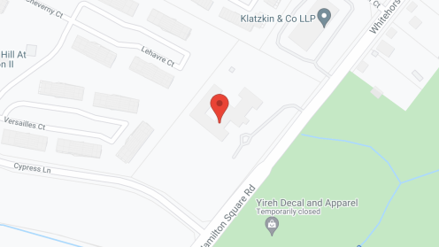 Map of the neighborhood around CareOne at Hamilton