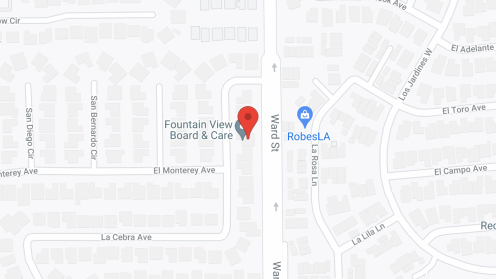 Map of the neighborhood around Fountain View Care Home