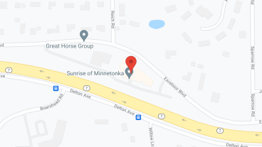 Sunrise of Minnetonka in google map