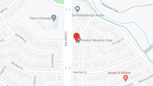 Map of the neighborhood around Avalon Memory Care - Plano