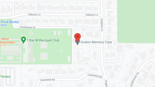 Map of the neighborhood around Avalon Memory Care - Hughes Circle