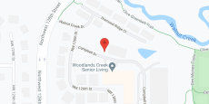 Woodlands Creek Senior Living in google map