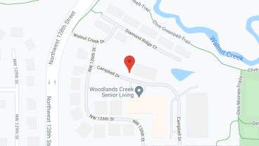 Woodlands Creek Senior Living in google map