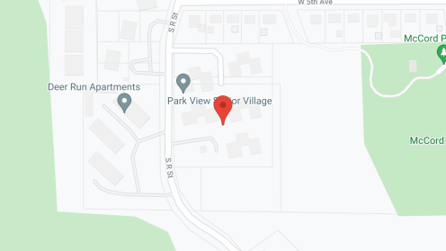 Map of the neighborhood around Park View Senior Village