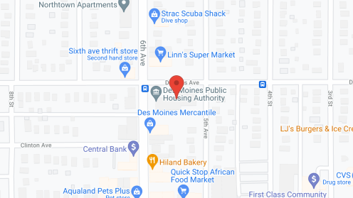 Map of the neighborhood around Highland Park Manor