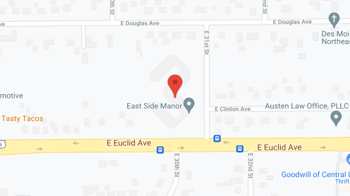 Map of the neighborhood around East View Manor