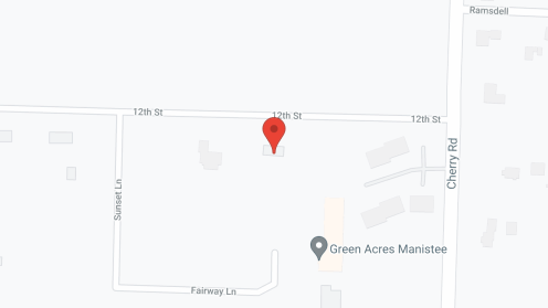 Map of the neighborhood around Green Acres - Manistee