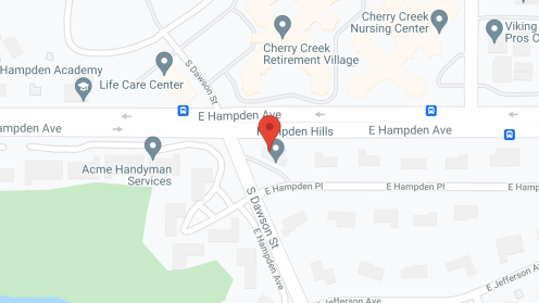 Map of the neighborhood around Veillee House at Meadow Hills