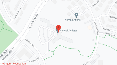 Map of the neighborhood around Pin Oak Village