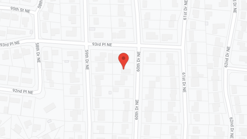 Map of the neighborhood around Linda's Adult Family Home