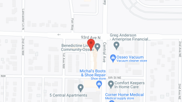 Benedictine Living Community Osseo in google map