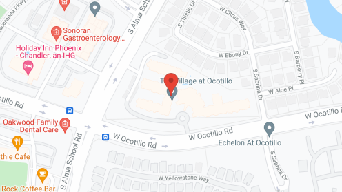 Map of the neighborhood around Village At Ocotillo