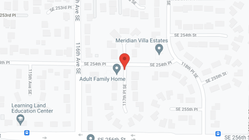 Map of the neighborhood around The Renaissance House, AFH