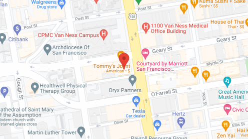 Map of the neighborhood around The Avenue