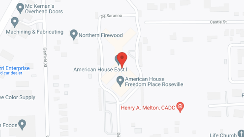 Map of the neighborhood around American House East I
