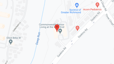 Commonwealth Senior Living at the West End in google map