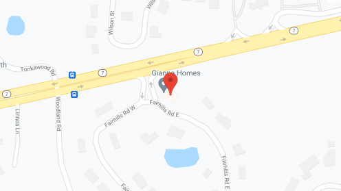 Map of the neighborhood around Gianna Homes