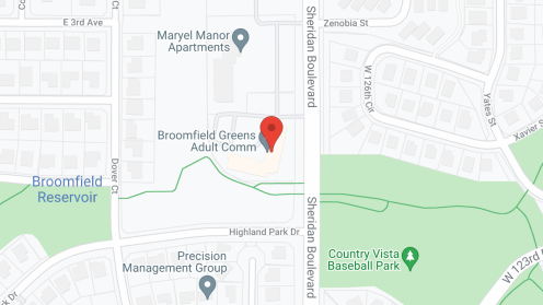Map of the neighborhood around Broomfield Greens