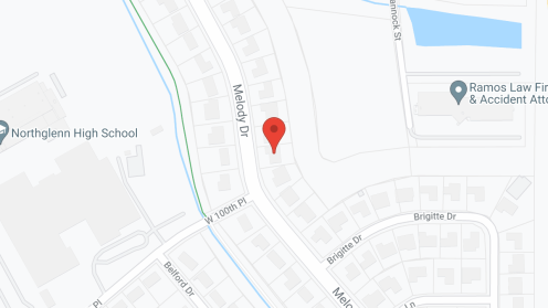 Map of the neighborhood around Melody House
