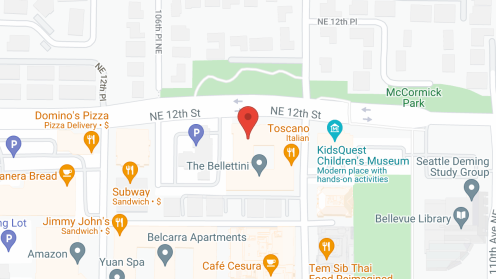 Map of the neighborhood around The Bellettini