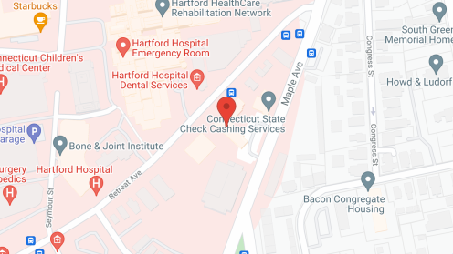 Map of the neighborhood around The Retreat