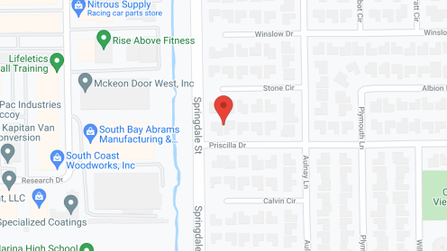 Map of the neighborhood around Ocean Retreat