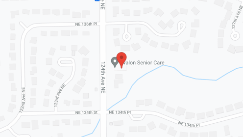 Map of the neighborhood around Avalon Senior Care