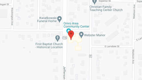 Map of the neighborhood around Webster Manor Apartments