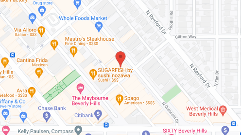 Map of the neighborhood around Sunrise of Beverly Hills