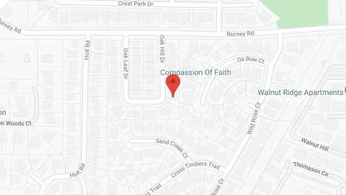 Map of the neighborhood around Compassion of Faith