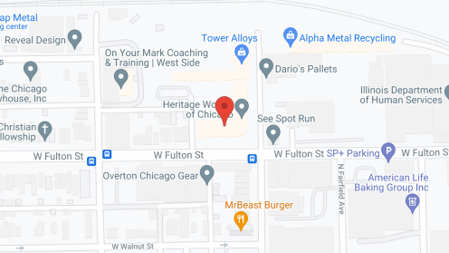 Map of the neighborhood around Heritage Woods of Chicago