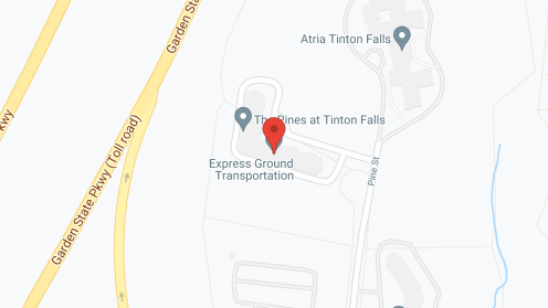 Map of the neighborhood around The Pines at Tinton Falls