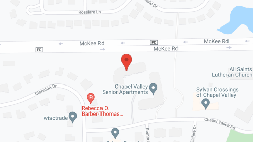 Map of the neighborhood around Chapel Valley Housing II