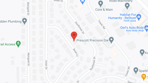 Map of the neighborhood around Rose Lane
