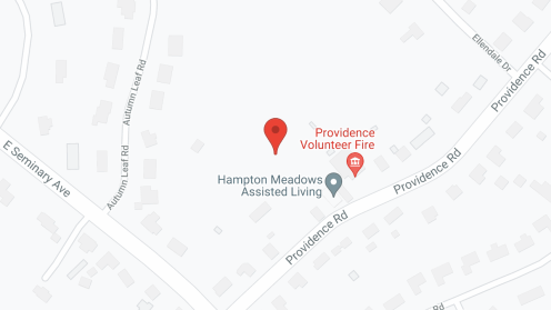 Map of the neighborhood around Hampton Meadows