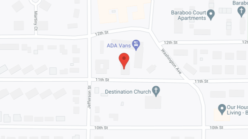 Map of the neighborhood around Jefferson Pines Building 2
