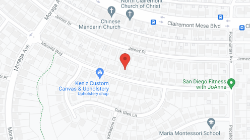 Map of the neighborhood around Clairemont Guest Home