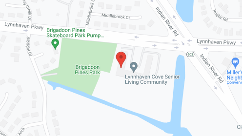 Map of the neighborhood around Lynnhaven Cove