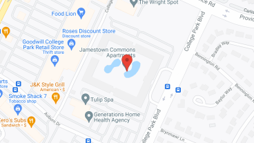 Jamestown Commons in google map