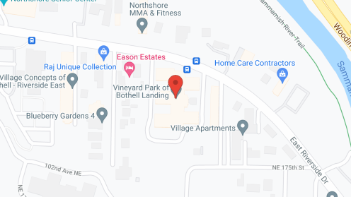 Map of the neighborhood around Vineyard Park at Bothell Landing
