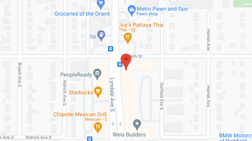 Map of the neighborhood around Mainstreet Village