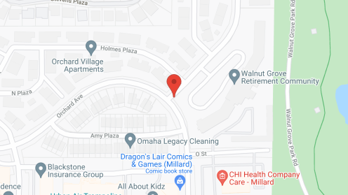 Map of the neighborhood around Walnut Grove Retirement Community