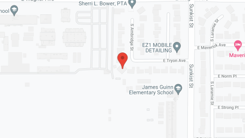 Map of the neighborhood around ACE, Advanced Care for the Elderly
