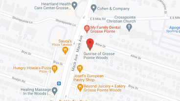 Sunrise of Grosse Pointe Woods in google map